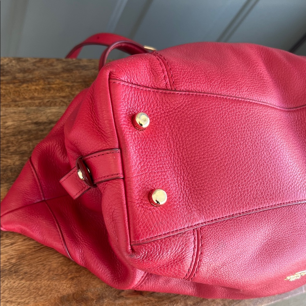 Coach Lenox Satchel Red - Picture 11 of 12